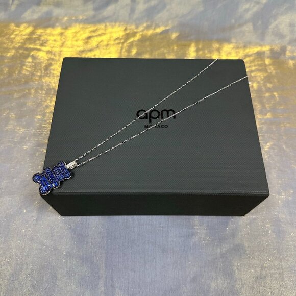 APM Monaco Baba Yummy Bear Blue Necklace - Picture 4 of 5